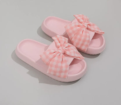 Bow Check Plattform-Slipper - Rosa - EU44-45 (US10-11) - image 5