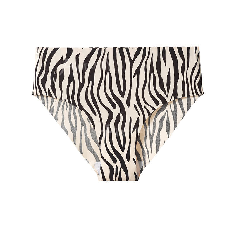 Nahtloser, unsichtbarer Slip mit Zebra-Leopardenmuster (4er-Pack) - image 6