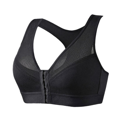 Kabelloser BH mit Vorderverschluss - Schwarz - 2XL - image 11