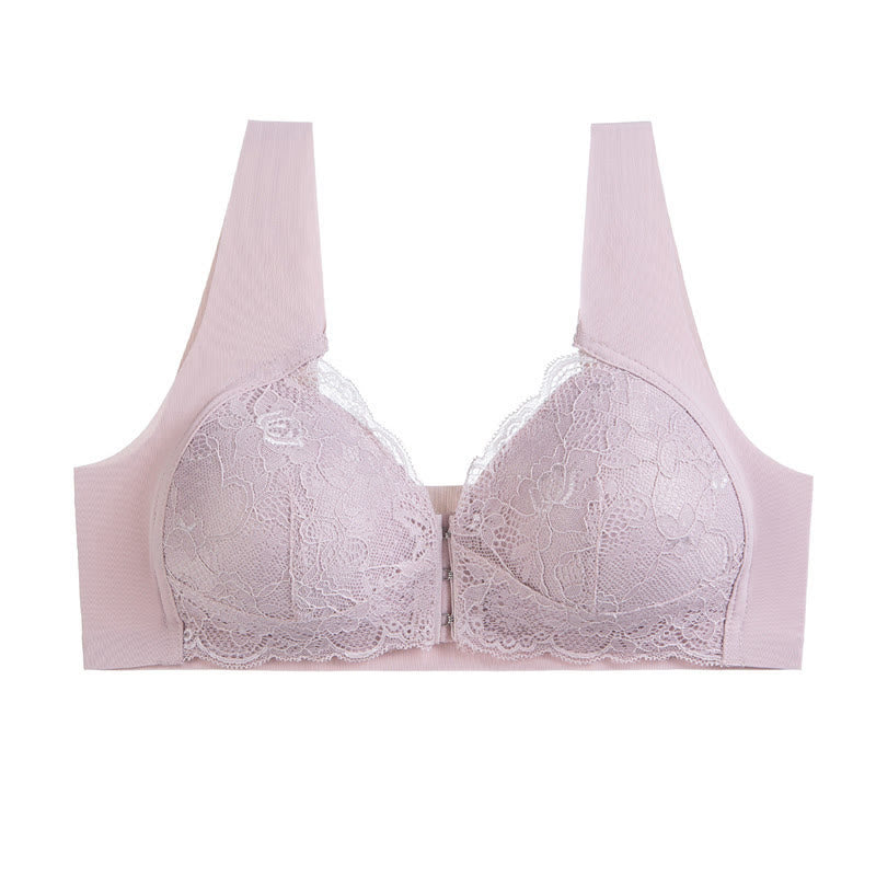 Kabelloser BH mit Vorderverschluss - Lila - 5XL - image 12