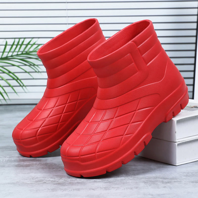 Wasserdichte, dicke Arbeitsschuhe in Übergröße - Rot - EU44-45 (US10-11) - image 15