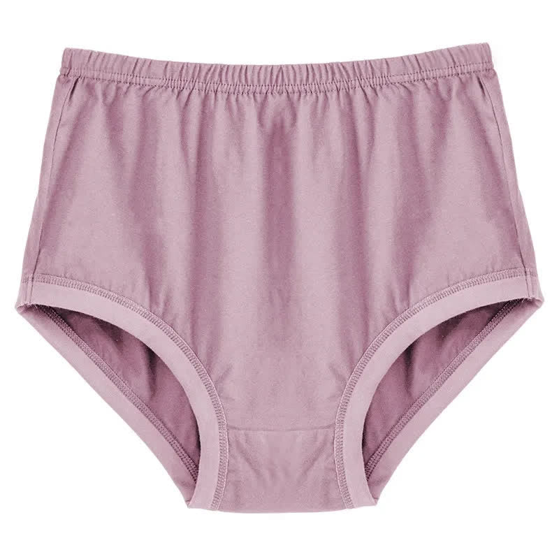 Weiche Baumwoll-Slips mit Blumenmuster und hohem Bund (2er-Pack) - Lila - XXXL - image 7