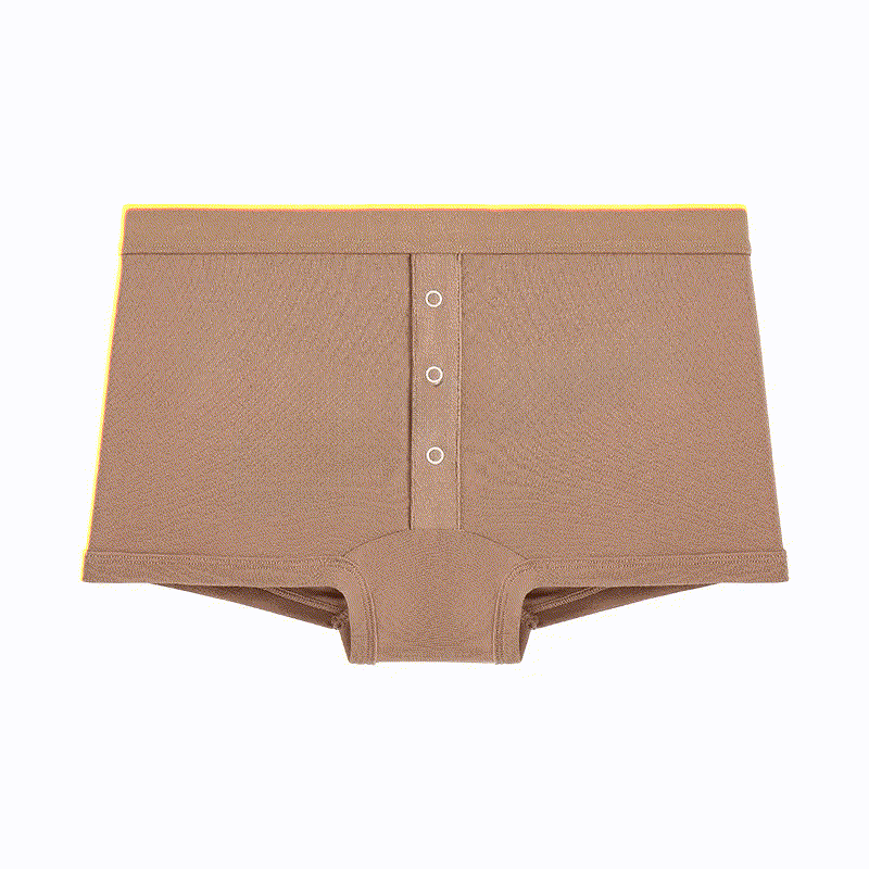 Slip mit weicher Knopfleiste vorne (2er-Pack) - Braun - 2XL - image 8