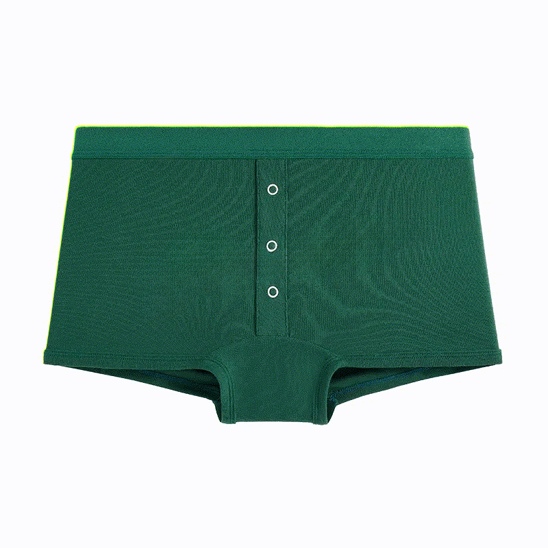 Slip mit weicher Knopfleiste vorne (2er-Pack) - Grün - 2XL - image 5
