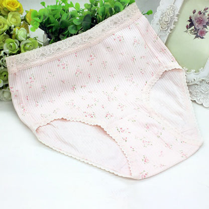 Baumwollslip mit Blumenmuster und hohem Bund (3er-Pack) - Rosa - XXXL - image 4