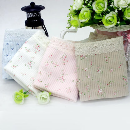 Baumwollslip mit Blumenmuster und hohem Bund (3er-Pack) - image 1