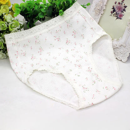 Baumwollslip mit Blumenmuster und hohem Bund (3er-Pack) - Weiß - XXXL - image 2