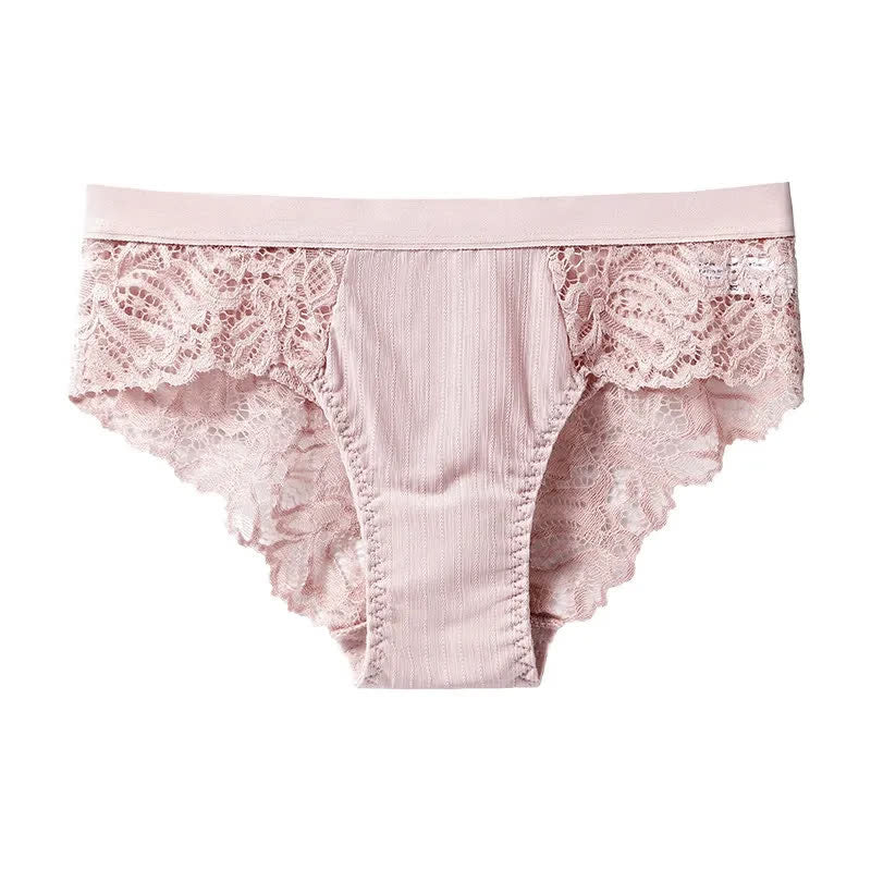 Weiche, dehnbare Hipster-Slips aus Spitze (3er-Pack) - Rosa - XXL - image 7
