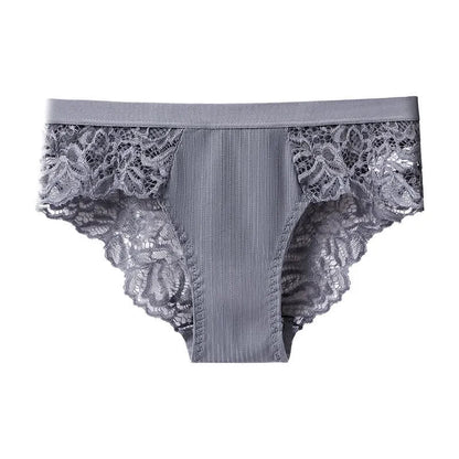 Weiche, dehnbare Hipster-Slips aus Spitze (3er-Pack) - Grau - XXL - image 5