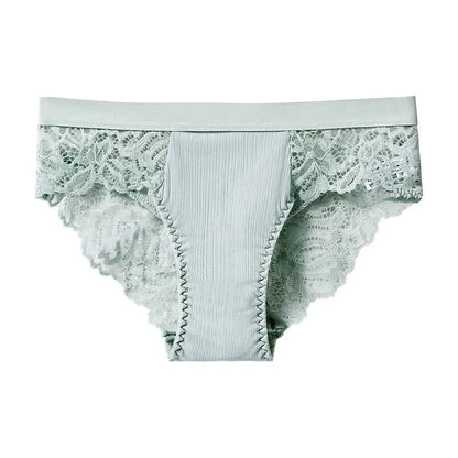 Weiche, dehnbare Hipster-Slips aus Spitze (3er-Pack) - Grün - XXL - image 4