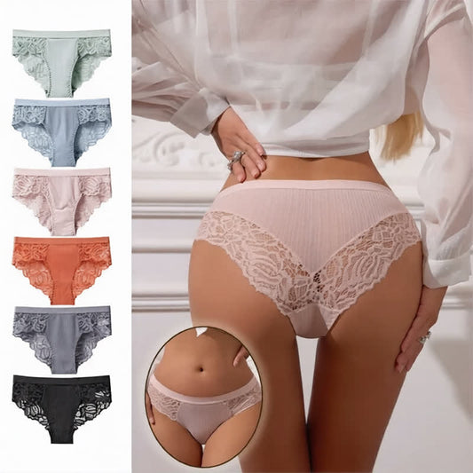 Weiche, dehnbare Hipster-Slips aus Spitze (3er-Pack) - image 0