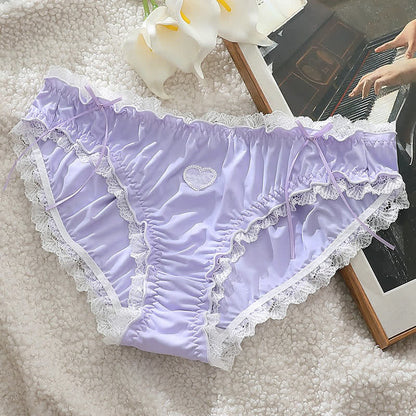 Höschen mit mittelhohem Bund und Herzspitze (2er-Pack) - Lila - 4XL - image 5