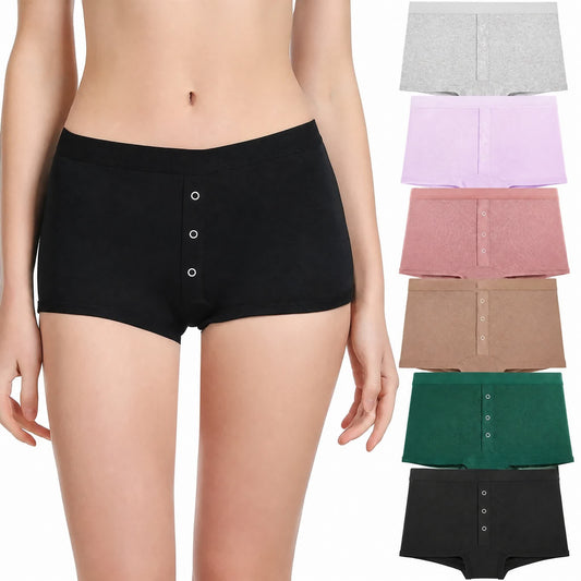 Slip mit weicher Knopfleiste vorne (2er-Pack) - Grau+Braun - 2XL - image 0
