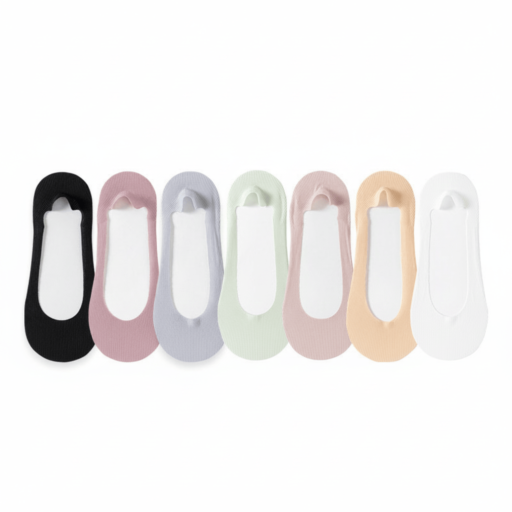 Ultradünne, unsichtbare Socken (7 Paar) - Mehrfarbig - EU39-44 (US6,5-9,5) - image 1