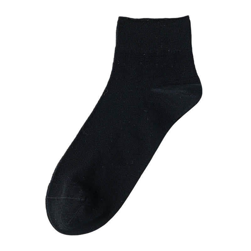Atmungsaktive Baumwoll-Viertelsocken (3 Paar) - Schwarz - EU39-44 (US6,5-9,5) - image 1