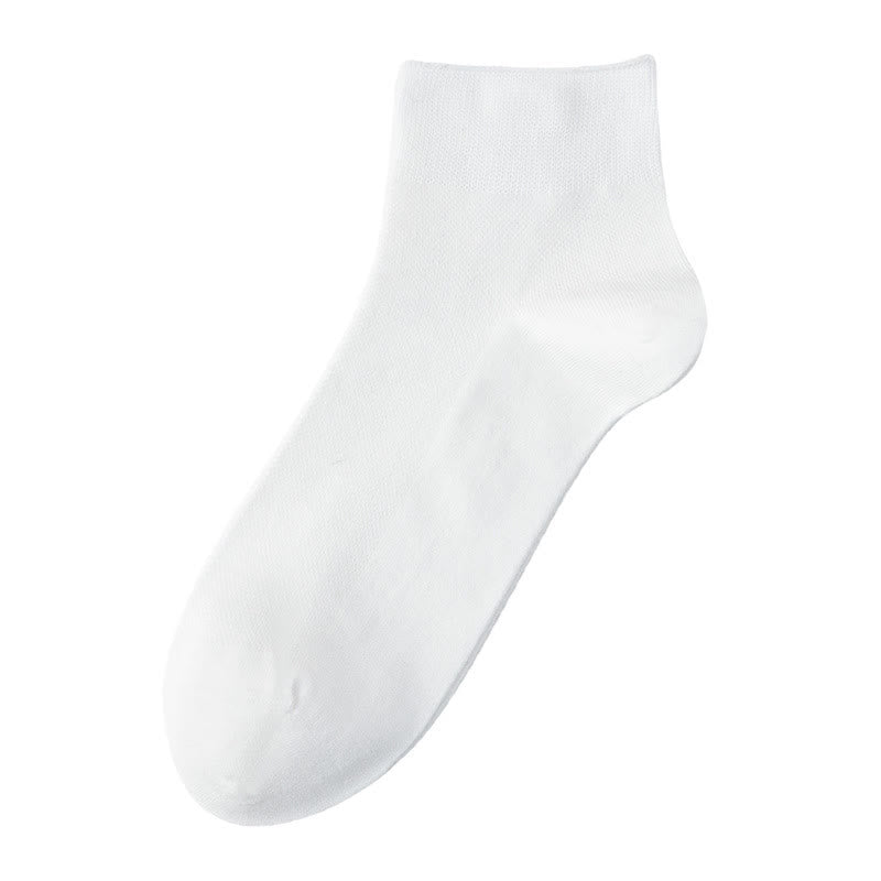 Atmungsaktive Baumwoll-Viertelsocken (3 Paar) - Weiß - EU39-44 (US6,5-9,5) - image 2
