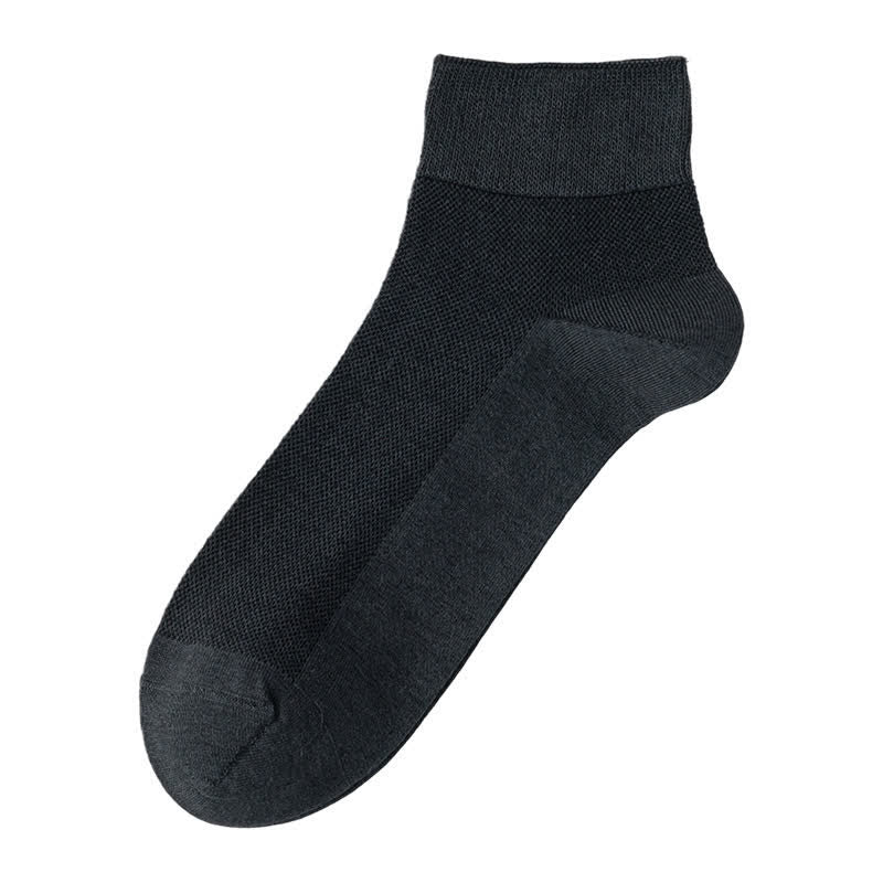 Atmungsaktive Baumwoll-Viertelsocken (3 Paar) - Dunkelgrau - EU39-44 (US6,5-9,5) - image 4