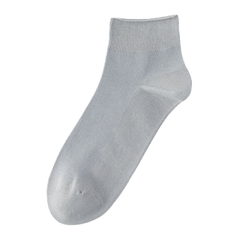 Atmungsaktive Baumwoll-Viertelsocken (3 Paar) - Hellgrau - EU39-44 (US6,5-9,5) - image 5