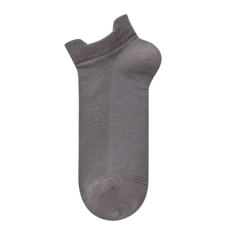 Atmungsaktive Viertelsocken aus Baumwolle (3 Paar) - Dunkelgrau - EU40-45 (US7-12) - image 7