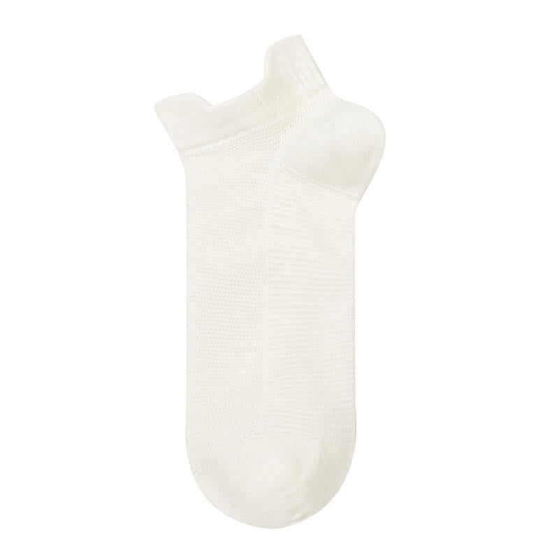 Atmungsaktive Viertelsocken aus Baumwolle (3 Paar) - Weiß - EU40-45 (US7-12) - image 3