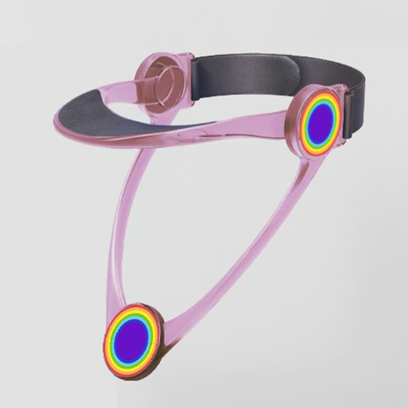 Regenbogenfarbene, durchscheinende Nackenstütze - Rosa - Einheitsgröße - image 6