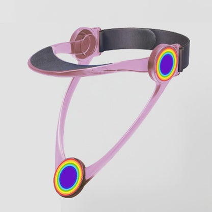 Regenbogenfarbene, durchscheinende Nackenstütze - Rosa - Einheitsgröße - image 6