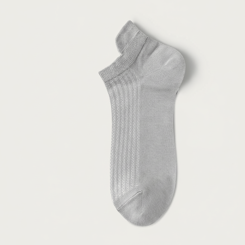 Bambus-Netz-Sneakersocken (5 Paar) - Hellgrau - EU39-44 (US5-10) - image 3