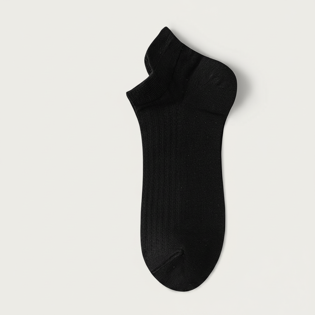 Bambus-Netz-Sneakersocken (5 Paar) - Schwarz - EU39-44 (US5-10) - image 2