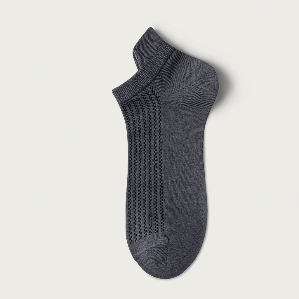 Bambus-Netz-Sneakersocken (5 Paar) - Grau - EU39-44 (US5-10) - image 4