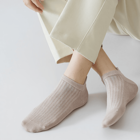Bambus-Netz-Sneakersocken (5 Paar) - image 0