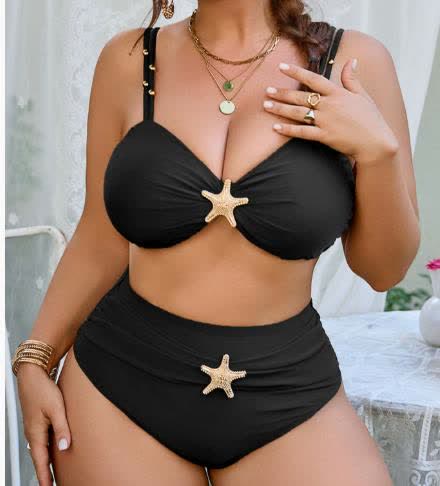 Seestern-Dekor Zweiteiliger Bikini Badebekleidung - image 0