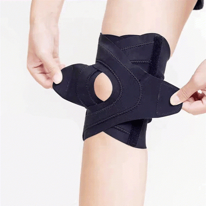 Verstellbare Knieorthese mit offener Patella - Schwarz - L - image 3