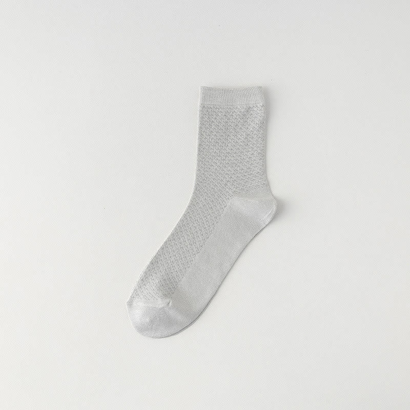 Atmungsaktive Bambus-Viertelsocken (6 Paar) - Hellgrau - EU39-44 (US6-10) - image 6