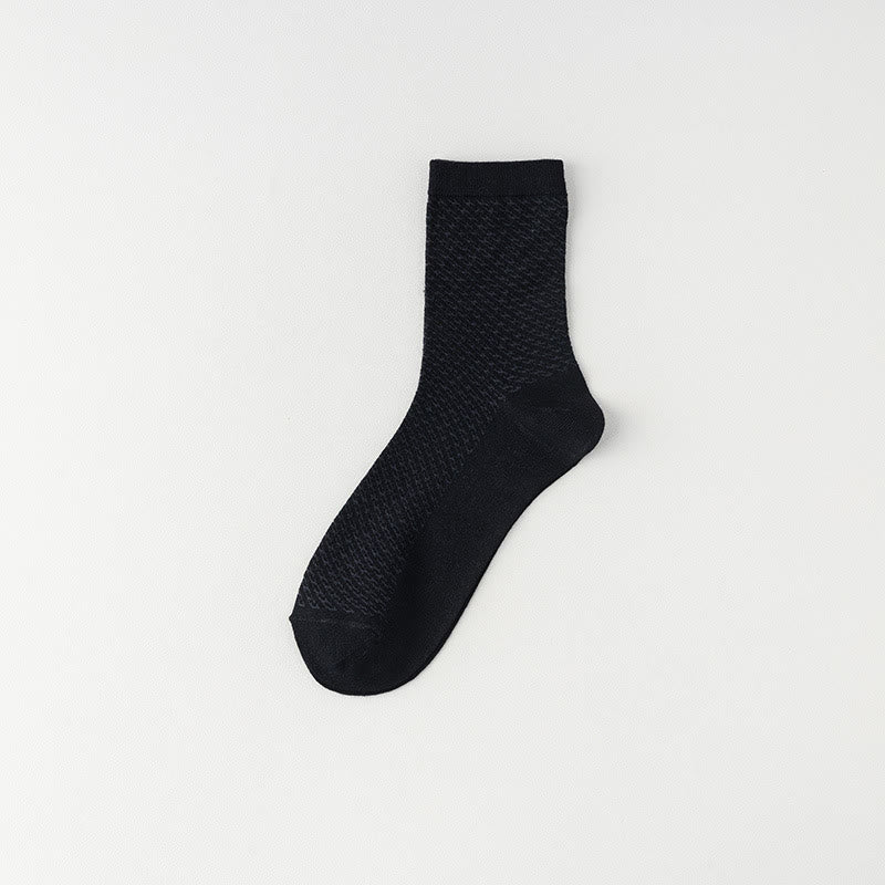Atmungsaktive Bambus-Viertelsocken (6 Paar) - Schwarz - EU39-44 (US6-10) - image 1