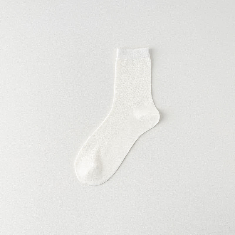 Atmungsaktive Bambus-Viertelsocken (6 Paar) - Weiß - EU39-44 (US6-10) - image 2