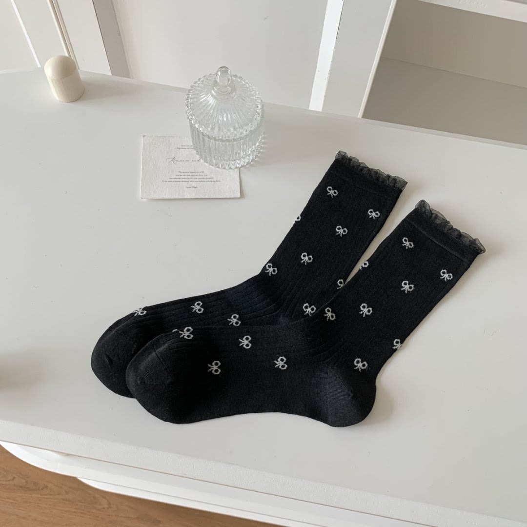 Bow Bamboo Viertelsocken (5 Paar) - Schwarz - EU36-40 (US3-7) - image 4