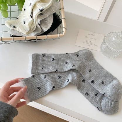 Bow Bamboo Viertelsocken (5 Paar) - Grau - EU36-40 (US3-7) - image 8