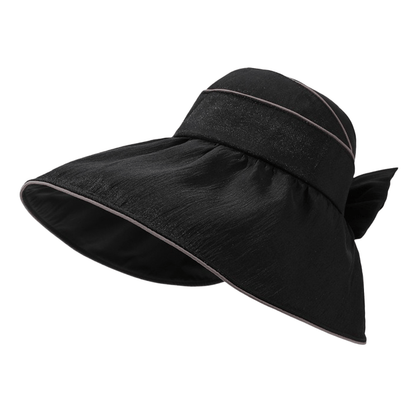 Outdoor-Sonnenhut mit breiter Krempe und Schleife - Schwarz - Einheitsgröße - image 3