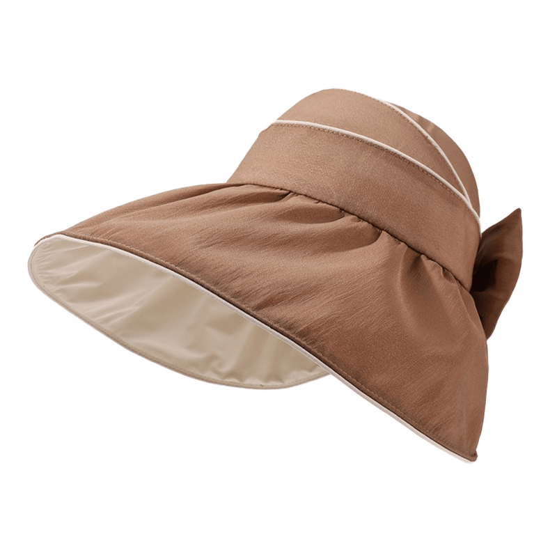 Outdoor-Sonnenhut mit breiter Krempe und Schleife - Braun - Einheitsgröße - image 9