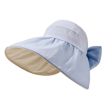Outdoor-Sonnenhut mit breiter Krempe und Schleife - Blau - Einheitsgröße - image 6