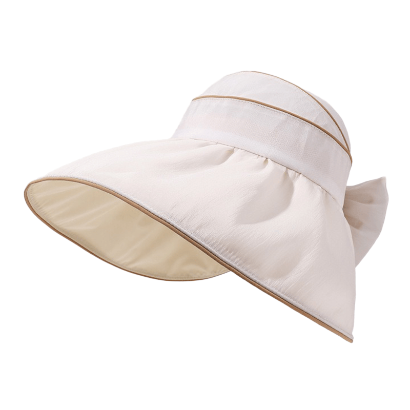 Outdoor-Sonnenhut mit breiter Krempe und Schleife - Beige - Einheitsgröße - image 4