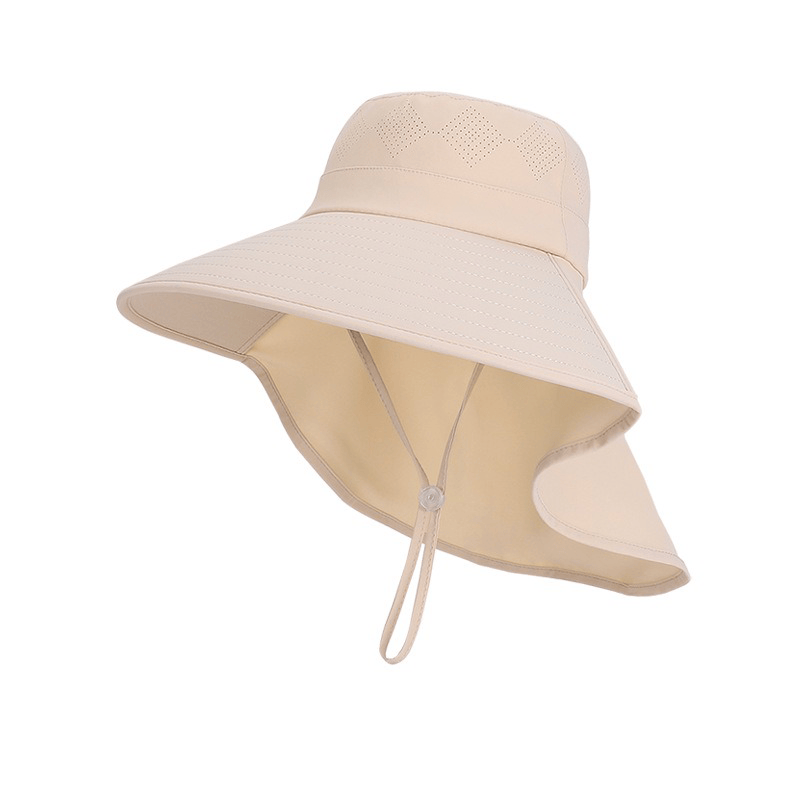 Reise-Sonnenhut mit breiter Krempe und Schulterpartie - Khaki - Einheitsgröße - image 7