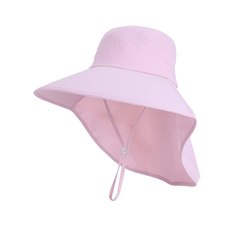 Reise-Sonnenhut mit breiter Krempe und Schulterpartie - Rosa - Einheitsgröße - image 8
