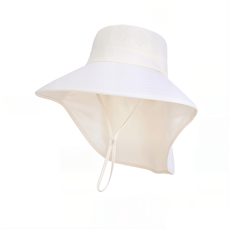 Reise-Sonnenhut mit breiter Krempe und Schulterpartie - Beige - Einheitsgröße - image 10