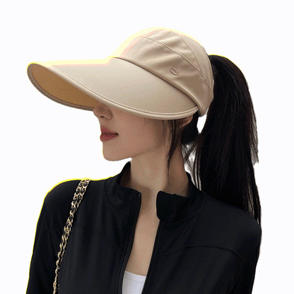 Lässiger, faltbarer und verstaubarer, kühlender Sonnenhut - Khaki - Einheitsgröße - image 1