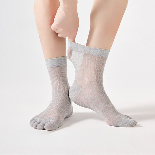 Atmungsaktive Bambus-Viertelsocken (3 Paar) - Grün + Blau + Schwarz - EU39-44 (US6-10) - image 0