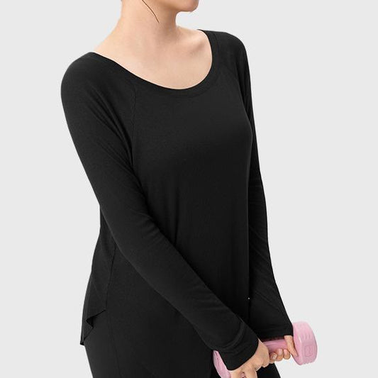 Relaxed Breathable Yoga Short Sleeves - Black - XXXL - image 0