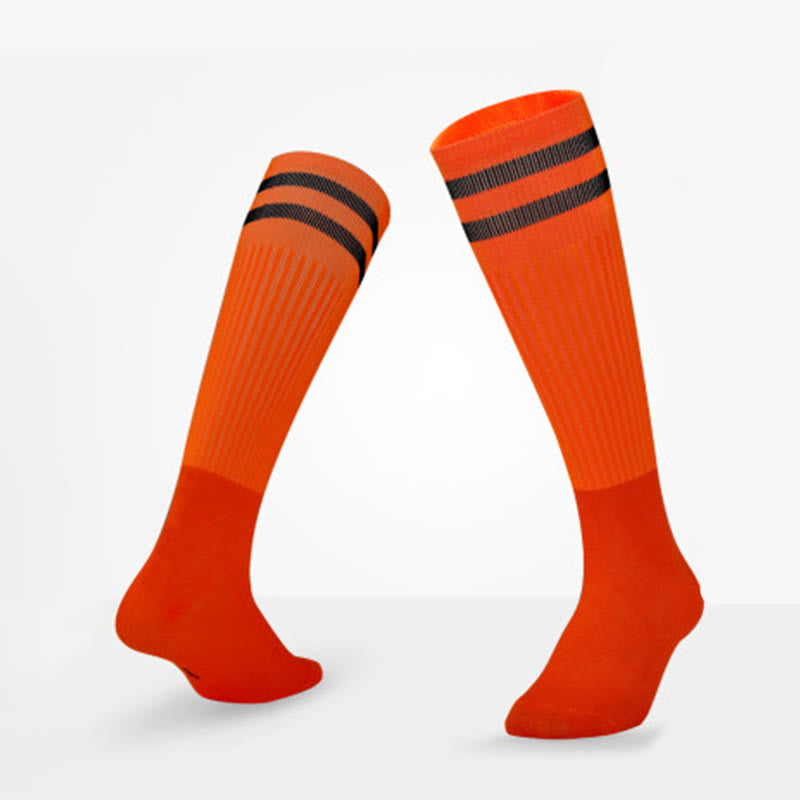 Atmungsaktive Fußball-Kniestrümpfe (5 Paar) - Orange - EU39-44(US6-10 - image 21
