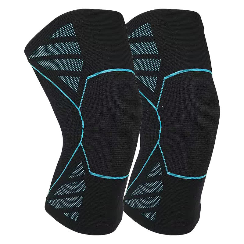 Atmungsaktive Kniebandagen mit Stützfunktion (2 Stück) - Blau - XL - image 2