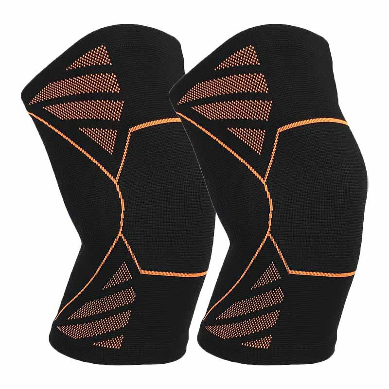 Atmungsaktive Kniebandagen mit Stützfunktion (2 Stück) - Orange - XL - image 1
